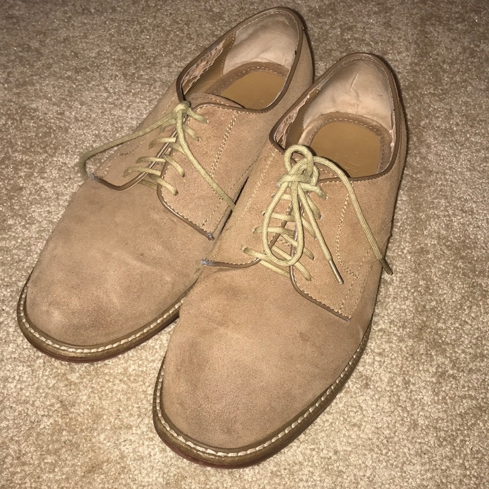 Bass Pro Shops Tan Brown Suede Oxford Men’s Shoes